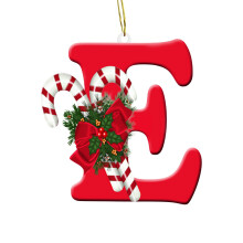 Pendentif de Noël à suspendre, ornement AZ, 26 lettres