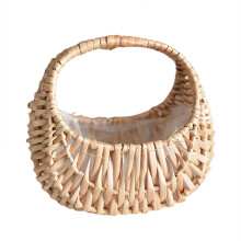 Boîtes de rangement pour la maison, panier à fleurs, panier en rotin tressé, panier de rangement portable pour composition florale, séparateurs