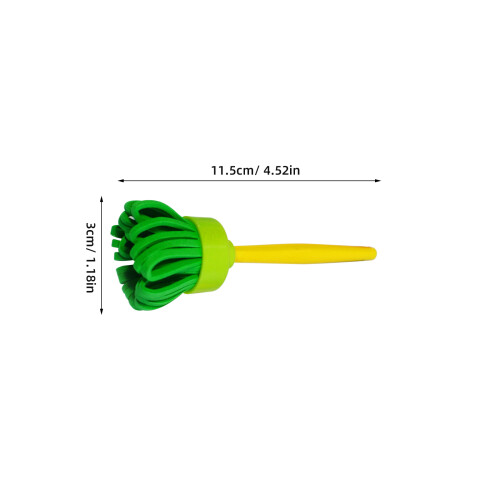 4 Pezzi Timbro Fiore Bambini Con Spugna E Pennello Pittura 2