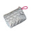 Silver PU quilted pouches for women 1 piece 1
