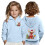 Sweat-shirt à capuche imprimé pour garçon avec fermeture éclair, 2