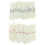 88Pz Accessori Mahjong Bastoncini Beige in Plastica Per Partite E Gare 10