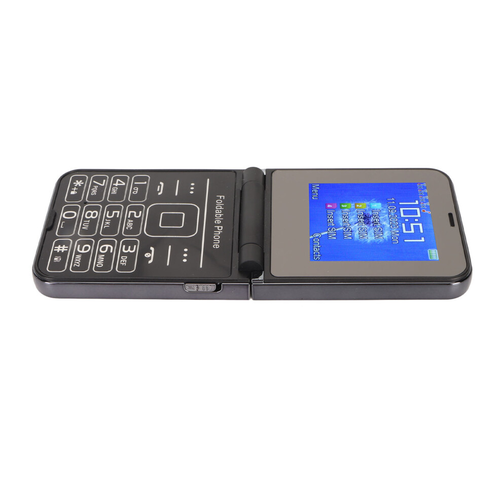 Flip Senior Cellphone 2.6" 1.3Mp 4 Sim Big Buttons Black 9411387148345