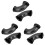 6Pièces Accessoire Port Haut-Parleur Noir Durable Pour 1