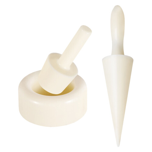 4Sets Eiswellen Roller Eishörnchen Form ABS Weiß Für Zuhause