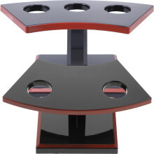 2St St Cone Holder Stand Zwart Voor Dessert En Sushi Presentatie