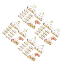 40Pièces Boîtes Dorées Pour Pâtisseries Boîtes Pratiques Pour Stockage
