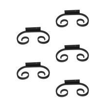5Sets Nagelvrije Wijnglashouder Wandmontage Zwart