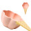 3Pcs Pink Ceramic Small Bowls Handled Kitchen Salad Dessert Containers 1