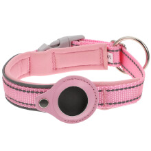 2Pcs Reflective Locator Protector Belt Pink for Pet Collar Use