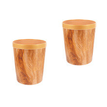 2St Creatieve Huishoudelijke Rubbish Can, Vintage Stijl, Antislip PP