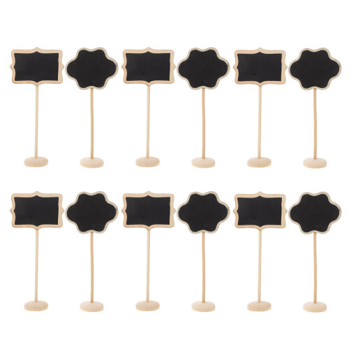 Mini Chalkboards Plastic 16pcs 7.15x3.38inch