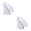 2St Compacte Witte Plastic Snijplankrand Anti-Vlek En 1