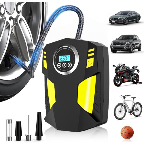 12V Digital Tyre Inflator 150PSI Car Pump Air Compressor Light