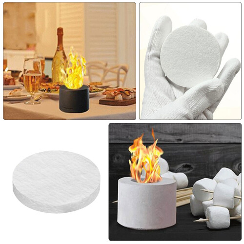20 pcs small ceramic wool wick with cotton core for tabletop fire pit 2