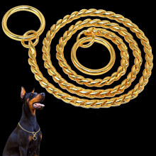 (5mmx60cm) Metal Dog Training Collars Chain Stainless Steel P Slip Chains Collars for Small Medium Large Dogs Pet