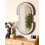Beliani Wall Mirror STAINS 43 cm 75 cm PE Rattan Natural 2