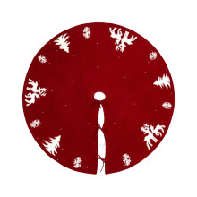 47 Zoll großer, gestrickter Weihnachtsbaumrock – Luxuriöse Weihnachtsbaummatte für Weihnachtsfeiern und Heimdekoration (B)