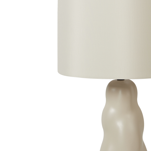 Beliani Table Lamp VILAR Ceramic Beige 2