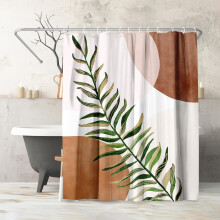 Cortina de ducha para baño estilo boho moderno, linda, decorativa, impermeable, arte boho chic, cortina de baño para mujer, 60x72 pulgadas