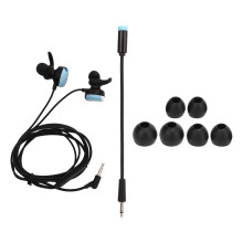 Stereo Bas Gaming-øretelefoner med støjreduktion og justerbar mikrofon til PS5, Xbox Series X, Memory Foam-ørepropper, Comfort First Design, høj