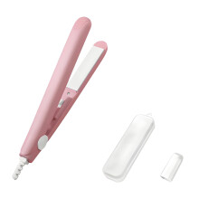 FACEGA Plattång Mångsidig Mini Hårplattång, Bärbar Mini Plattång för Lockar och Plattning, Rosa