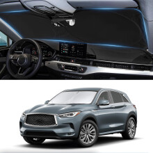 Pare-soleil sur mesure pour pare-brise Hyundai Santa Fe 2019-2024 – Isolation thermique et ventilation, compatible avec Santa Fe