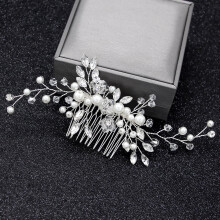Modieuze bruidskam met parels, haarversiering voor vrouwen, elegante bruidshoofdtooi, haarstylingcadeaus voor meisjes