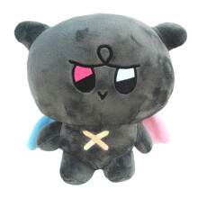Wooyoung, peluche de la banda de chicos coreana Ateez (negro - 25 x 10 x 5 cm) #9003
