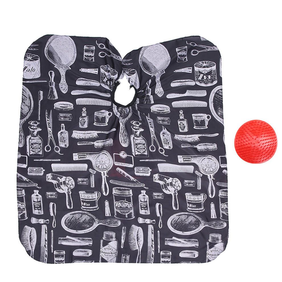 Anti-Wrinkle Anti-Static Hairdressing Cape Waterproof Barber Apron with Adjustable Snap Closure Reusable Hair Cutting Cape for Men Women Kids Full