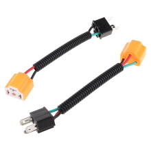 2 piezas de arnés conector para faros de vehículo H4 9003, arnés de cable cerámico, conector, cable, arnés de faro ligero