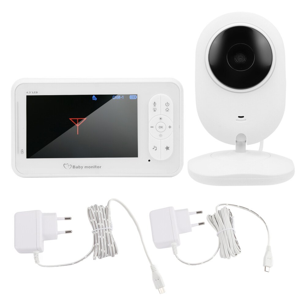 Modern Digital Baby Monitor With Infrared Night Vision, WiFi Baby Camera Long Range Two Way Talk Lullabies Sound Alert VOX Mode Temperature Sensor