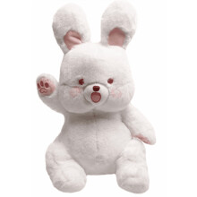 Conejo de peluche grande de 17 pulgadas, muñeco de peluche de conejo, lindo y suave regalo de peluche de conejo para mujeres, decoración de