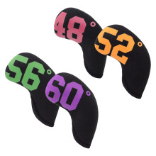 4-delige waterdichte neopreen golfputterhoezen, golfclubhoezen, ijzeren clubhoofdhoezen, golfclubhoofdhoezen