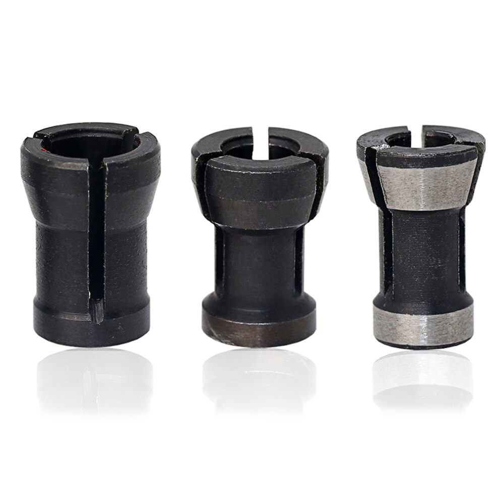 Wear Resistance Router Bit Collet Chuck With Tight Clamping And High Strength For Woodworking Cnc Engraving Machine, Carbon Steel Chuck Ensures 9370362732101