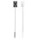 2Pcs Plastic Telescoping Parking Card Holder Stick for Car Access 8