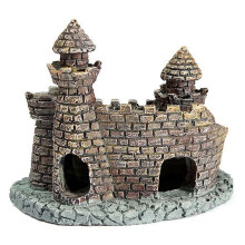 Castle House fisketankdekoration til ferskvandsakvarier, kontor og hjem, 1-pak akvariedekoration