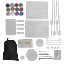 Resin Molds Silicone Set For Jewelry Making Nice Quality Epoxy Resin Kit With Essential Tools And Storage For Creative Crafting Enthusiasts