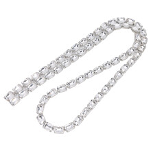 Baile Átha Troim Slabhra Dúnta Rhinestone Stiall Mhaisiúil Criostail Rhinestone Super Lonrach Maisiú Lámhdhéanta le haghaidh Ceardaíochta