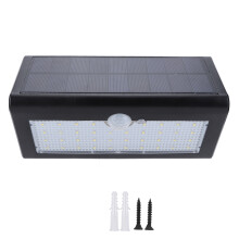 IP65Waterproof Solar Powered Security Lights Outdoor Motion Sensor Lighting Aluminum Alloy Housing High Brightness LED Long Working Time Smart PIR