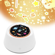 Kabellose Bluetooth-Projektionslampe mit rotierendem Musikprojektor, einstellbarem Nachtlicht-Timer, Sternenprojektor und Naturgeräuschen für Kinder