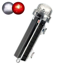 Solar Marine Flashing Lights, 1800mAh Waterproof Navigation & Emergency Signal Lights for Fishing Nets, Buoys & Boats, compatible with marine vessels