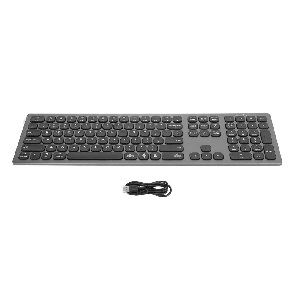 Compact Aluminum Keyboard With Numeric Keypad Low Profile Keys For Efficient Typing Experience 9191629340545