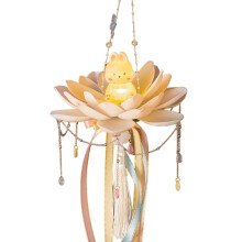 Lanterne de lotus pour la fête de la mi-automne, ornée d'un lapin