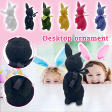 Décoration de Pâques en mousse, lapin léger, ornement printanier