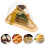 40Pcs Triangular Cake Boxes Plastic Assorted Color Cake Slice Holders 3