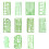 Engineering Drafting Geometric Drawing Templates Plastic Measuring Template Multipurpose Technical Drawing Clear Green Shape Tool Architecture Art 1