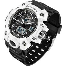 Reloj deportivo digital para mujer, resistente al agua hasta 5 ATM, luz LED, esfera grande, alarma/cronómetro/calendario/sonido – Compatible con