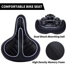 Bike Seat Cushion for Men and Women with Dual Shock