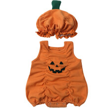 Body bébé garçon 0-6 mois, motif citrouille d'Halloween, sans manches, mignon et confortable